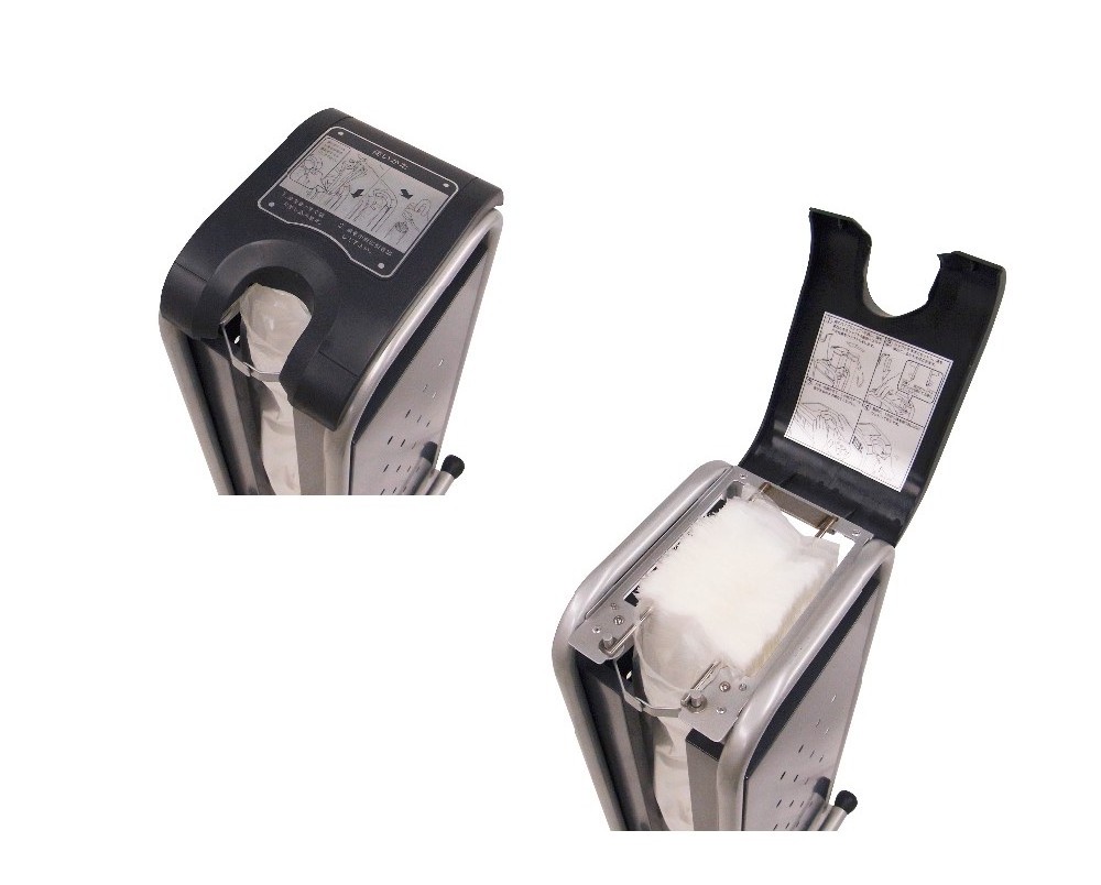 High grade automatic wet umbrella bag dispenser at hotel, shopping mall etc. made in Japan