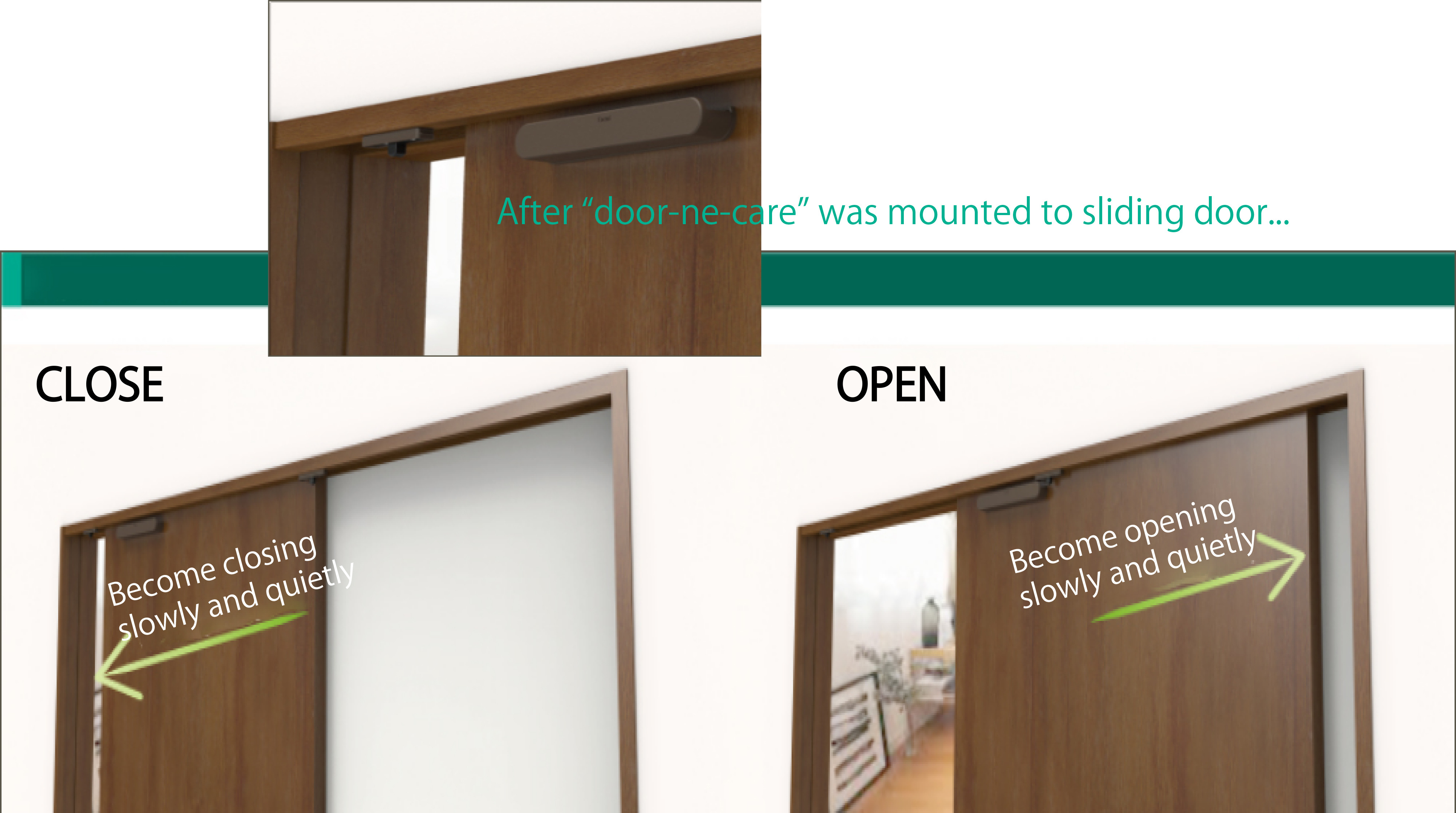 New interior item Sliding door soft closer smart stopper wooden glass wardrobe kitchen automatic sliding door system