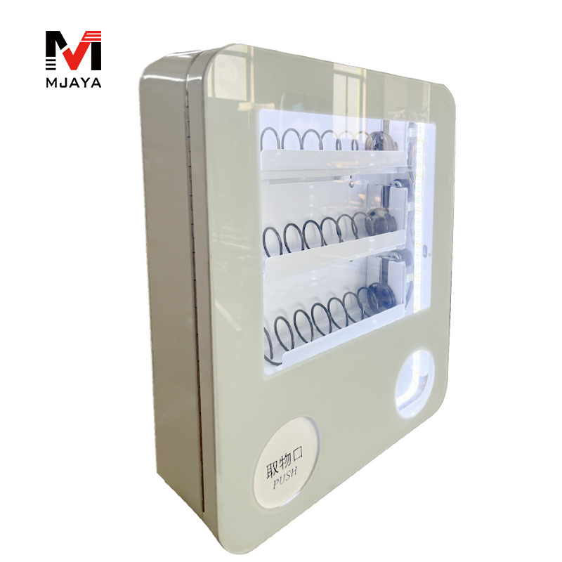 Small wall mounted Bar code snacks condom vending machine coffee capsules tissue  vending machine