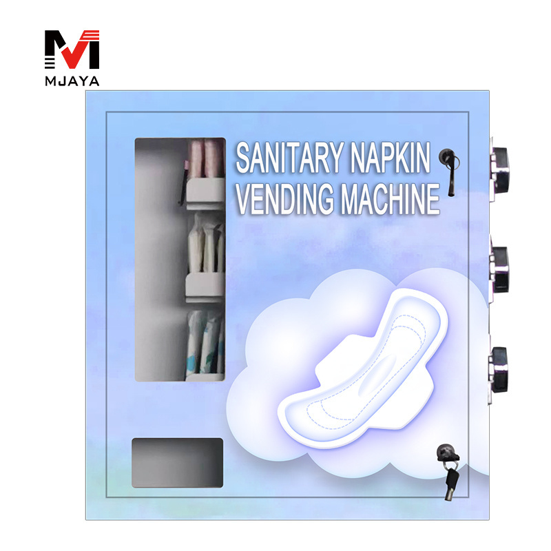 condom sanitary pad tampon dispenser free or coin operated mechanical vending machine