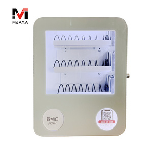 Small wall mounted Bar code snacks condom vending machine coffee capsules tissue  vending machine