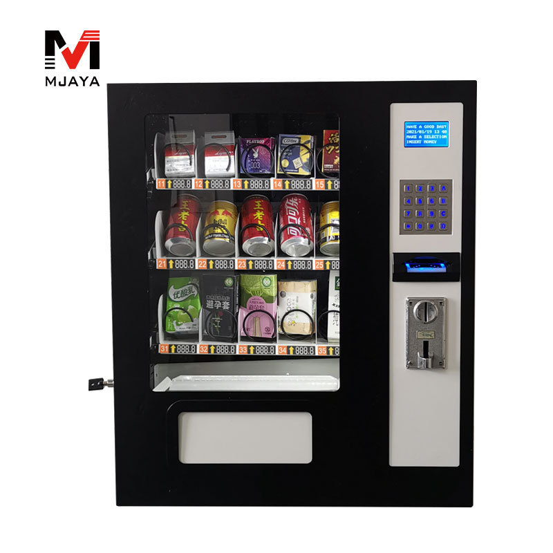 With coin and bill payment tabletop snack vending machine/food vending machine/mini vending machine