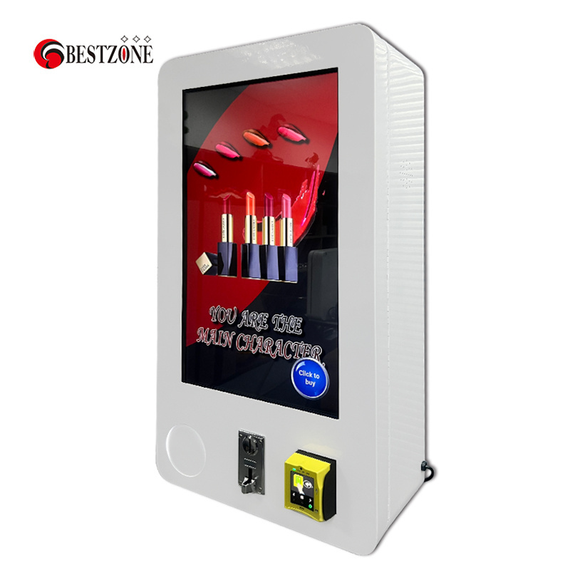 Wall mounted Lash Vending Machine With Touch Screen Beauty Makeup Cosmetics Vending Machine With Credit Card For Sale