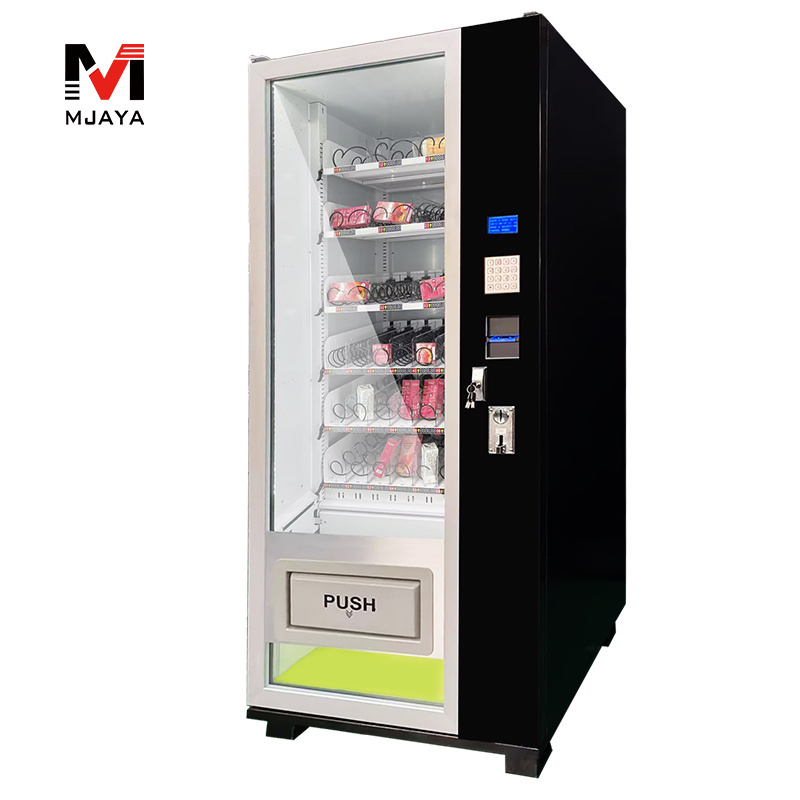 School/Office/Park Maquinas Expendedoras White/Black Snack And Drink Vending machine