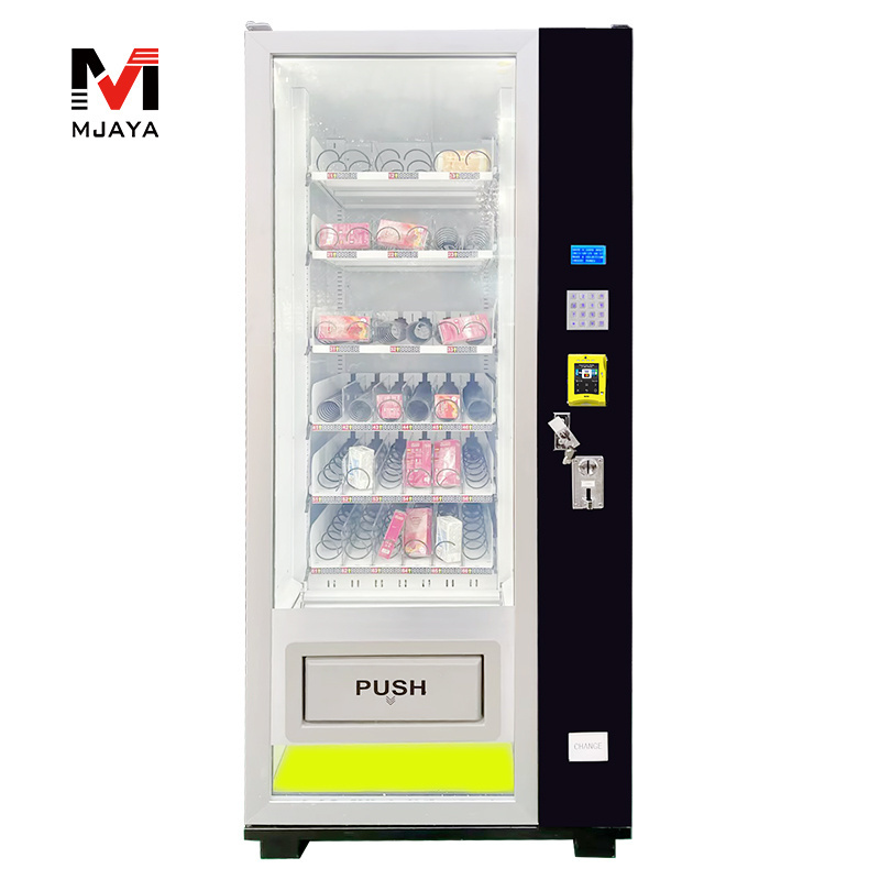 School/Office/Park Maquinas Expendedoras White/Black Snack And Drink Vending machine