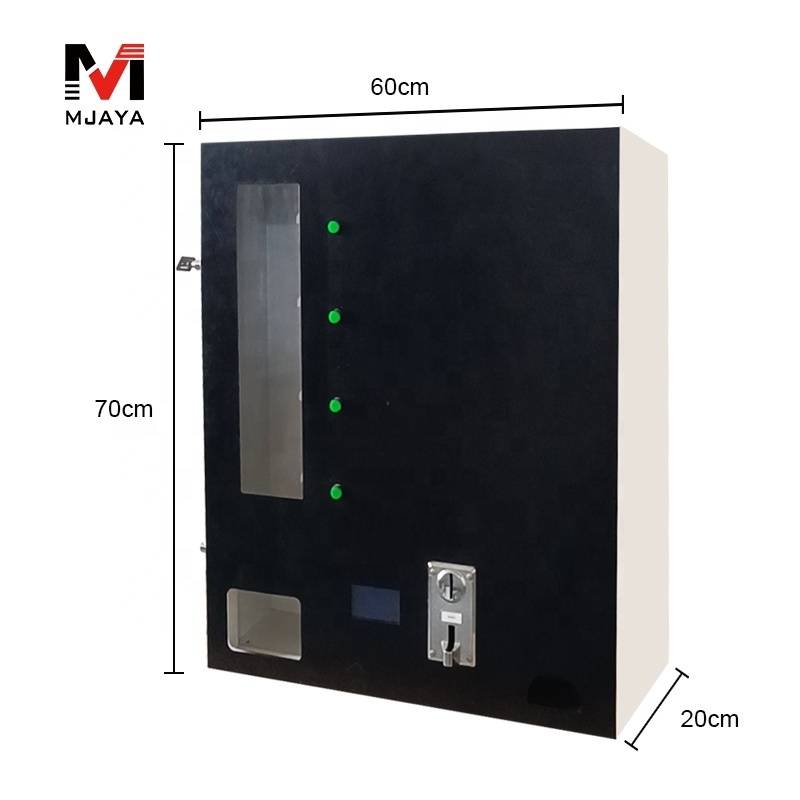 Metal mini wall mounted sanitary pad tampon condom vending machine for hotel washing room use