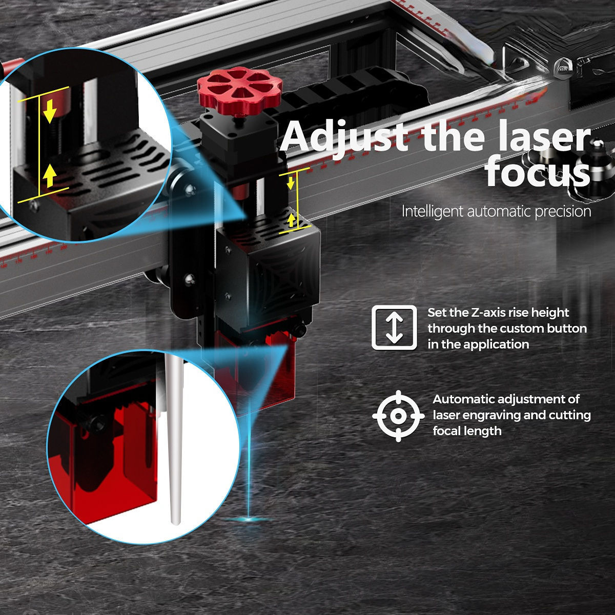 TWOTREES TS2 10W China Made Hot Sale Diode Desktop CNC 450*450mm Engraving Cutting Area Metal Laser Engraving Machine