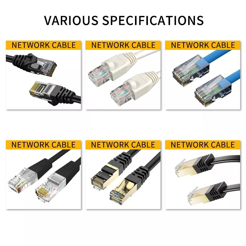 Round/Flat Cat5 Cat5E Cat6 Rj45 Patch Cord Ethernet 3M Patch Cord Price Network Cable