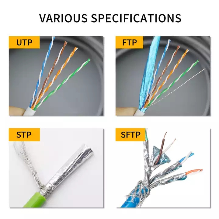 Round/Flat Cat5 Cat5E Cat6 Rj45 Patch Cord Ethernet 3M Patch Cord Price Network Cable