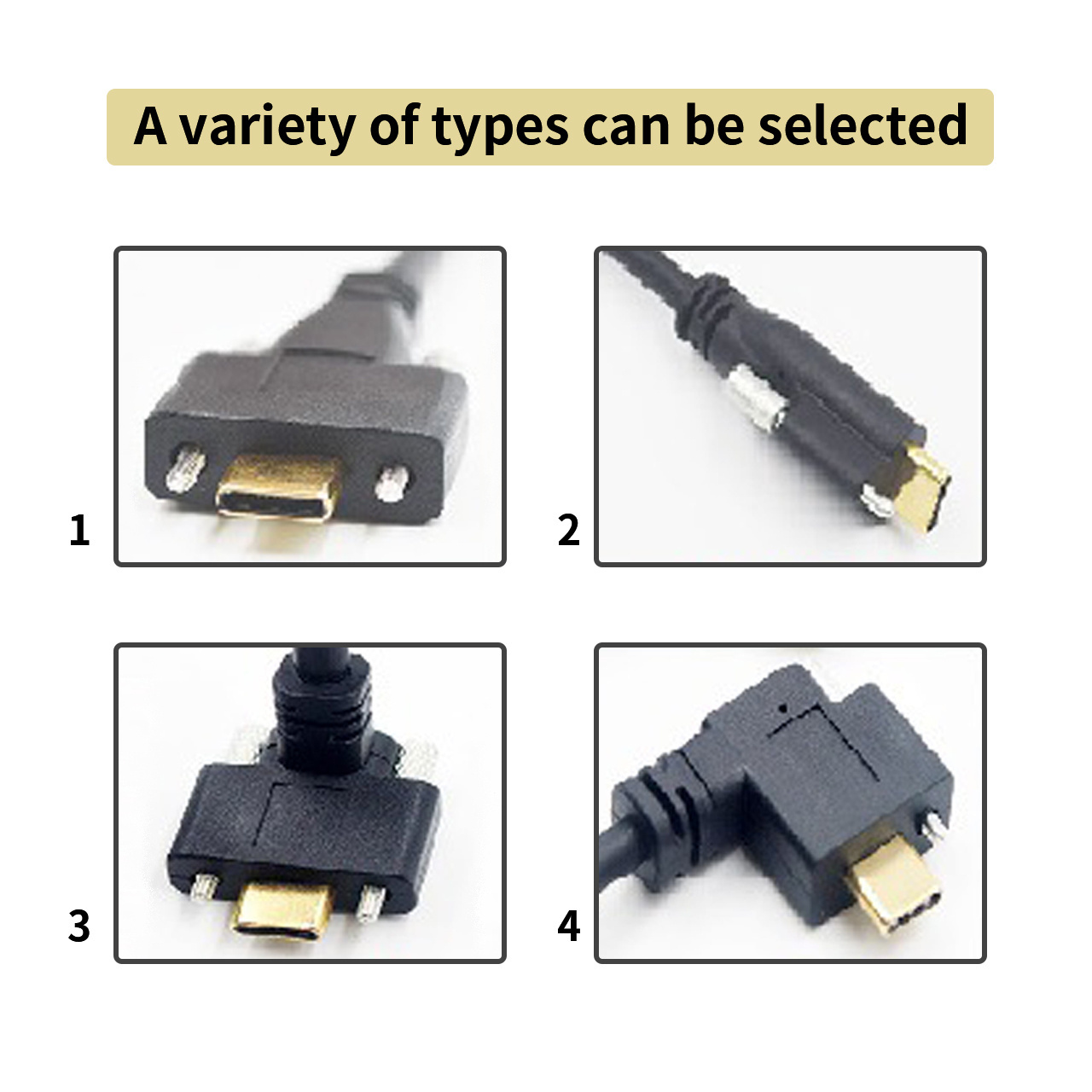 Usb 3.0 Usb C Cable Type-c With One Panel Mount Single Screw Locking Connector To Standard Usb 3.0 Data Cable