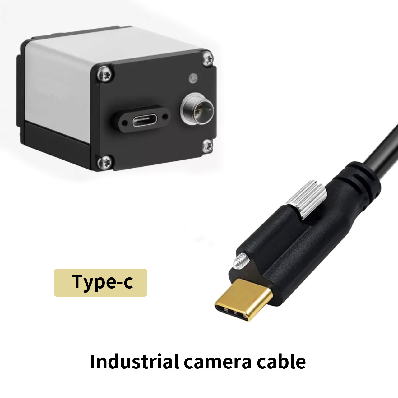 Usb 3.0 Usb C Cable Type-c With One Panel Mount Single Screw Locking Connector To Standard Usb 3.0 Data Cable