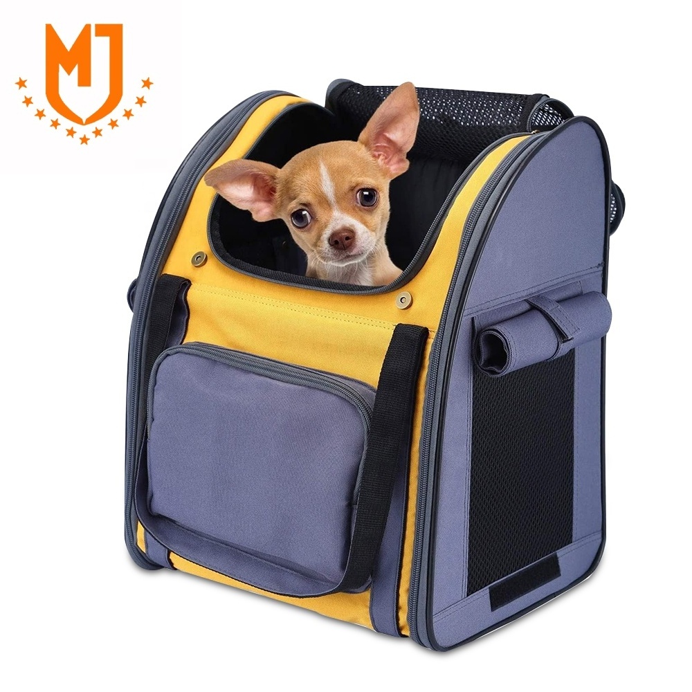 Outdoor Pet Backpack Suitable For Car Travel Hiking Small Dog Cat Pet Carrier Bag Pet Bag