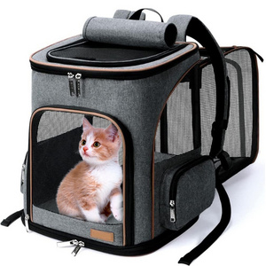 Luxury Carrying Backpack Collapsible Tote Clear Expandable Portable Breathable Small Dogs Cats Pet Travel Bags Carrier