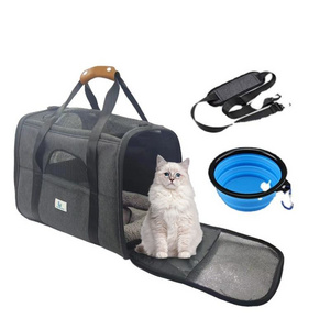 Wholesale Pet Carrier Bag Approved by Airlines Oxford Cloth Material Portable Pet Bag Dog Cat Travel