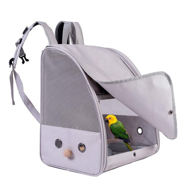 Wholesale Portable Pet Bird Backpack Breathable Bird Cage Travel bag Parrot carrier Backpack Pet bags