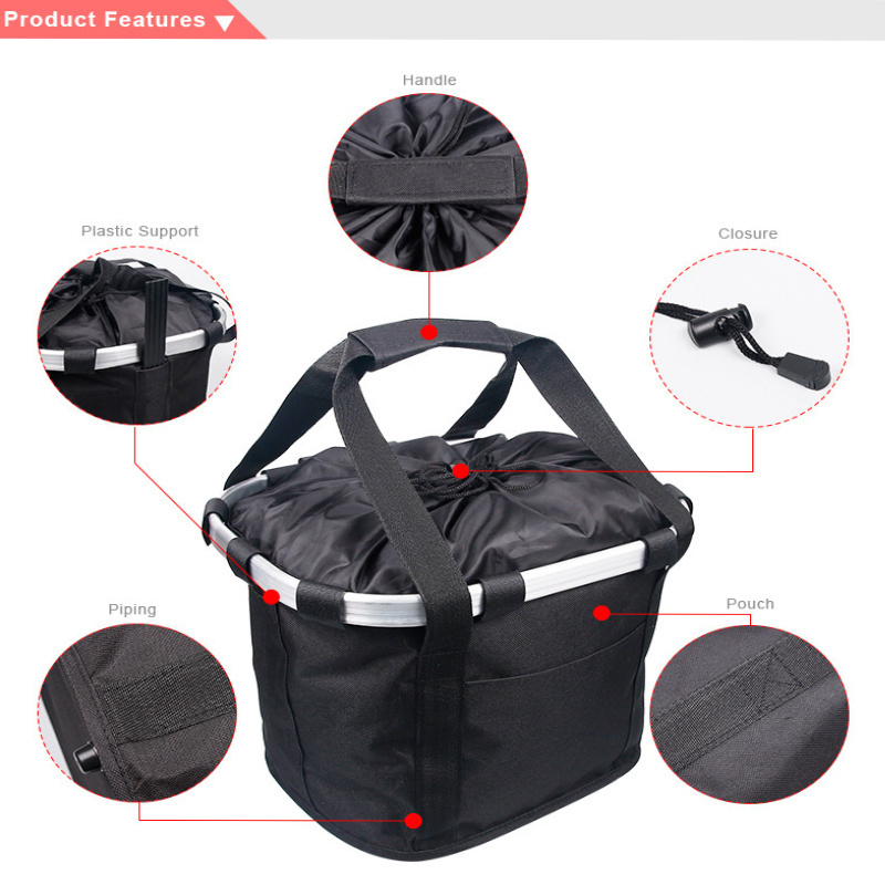 Luxury Wholesale Foldable Collapsible Small Animal Carrying Travel Products Cat Dog Bicycle Bike Basket Bag Pet Carrier