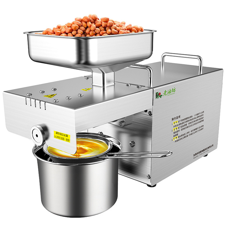 High Quality MJ Oil Pressers Mini Home use Peanut Walnut Coconut Avocado Olive Soybean Sesame Sunflower Screw Oil Press Machine