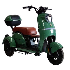 China Cheap 700W Motor 300-8 Aluminum Wheels Adult Electric Motorcycles Electric Cargo Tricycle With Trunk