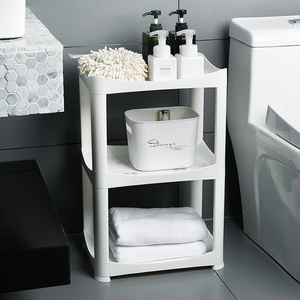 4 Tier Bathroom Storage Cart Bathroom Rack Shelves Organizer for Bathroom Laundry Pantry Kitchen Narrow Places