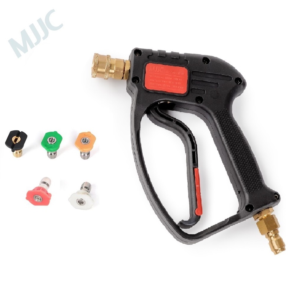 MJJC High Pressure Trigger Gun 3/8 inch Quick Connector with pressure washer foam gun snow foam cannon lance