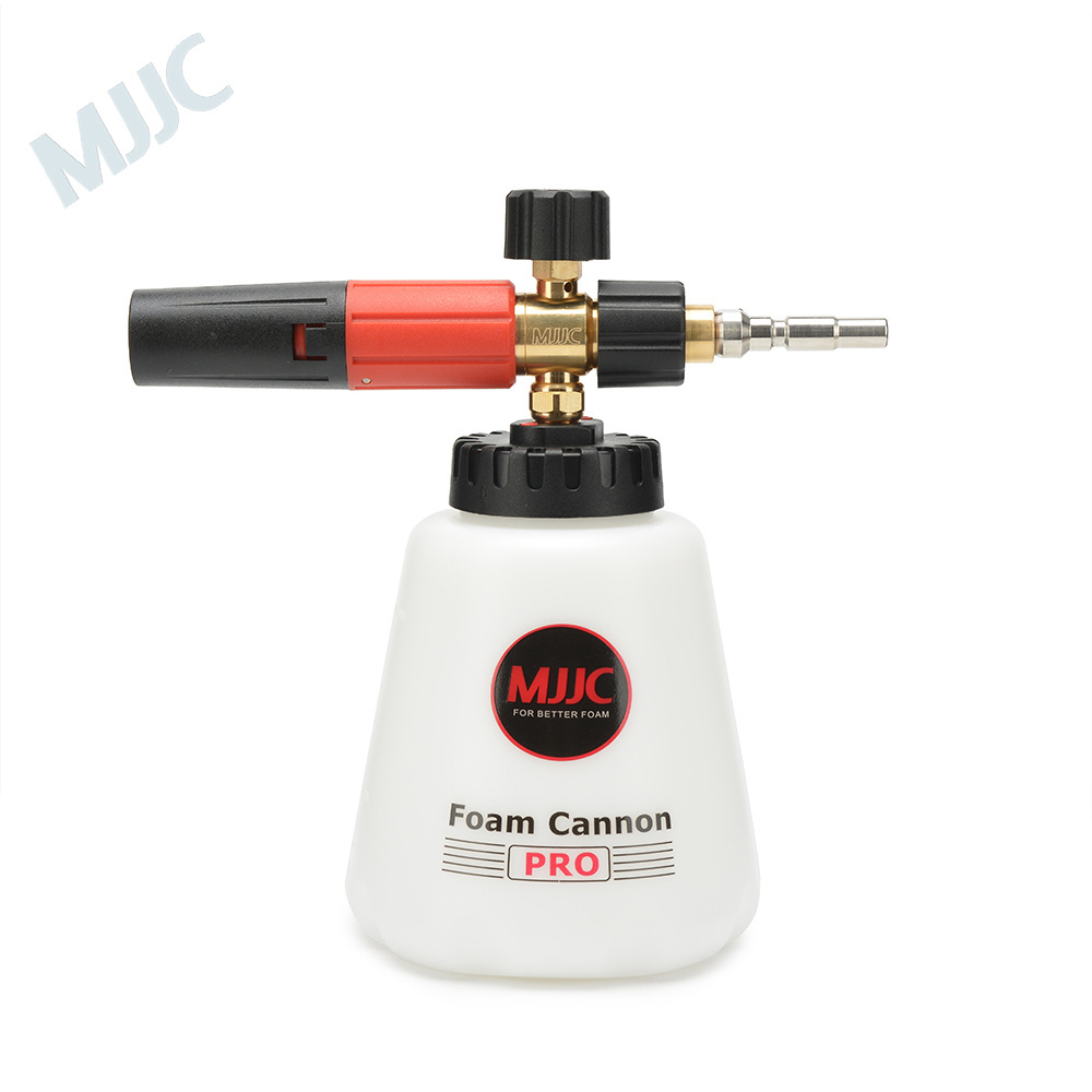 MJJC  high pressure snow foam lance  1.2L big mouth anti-leak bottle brass snow Foam Cannon Pro for Kranzle