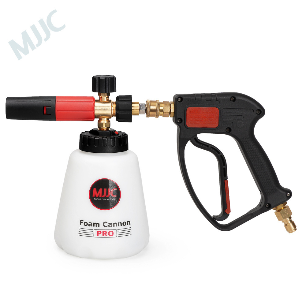 MJJC High Pressure Trigger Gun 3/8 inch Quick Connector with pressure washer foam gun snow foam cannon lance