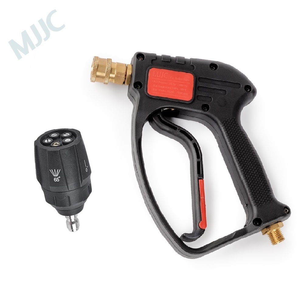 MJJC Car Detailing Snow Foam Lance Cannon Pro Kit with High Pressure Trigger Gun M14x1.5mm Male Thread Connector