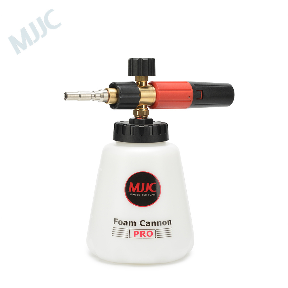 MJJC  high pressure snow foam lance  1.2L big mouth anti-leak bottle brass snow Foam Cannon Pro for Kranzle