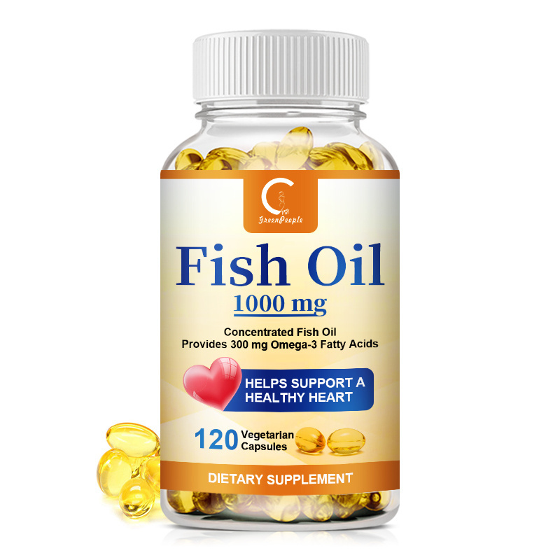 Factory Custom OEM/ODM 120 pieces Fish Oil Provide 300mg Omega 3 Fatty Acids Dietary Supplement Capsules