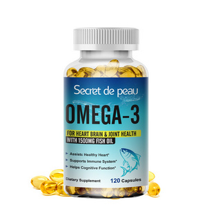 Factory Custom Immune System Health Boost 120 pieces Fish Oil Omega 3 Softgel Capsules