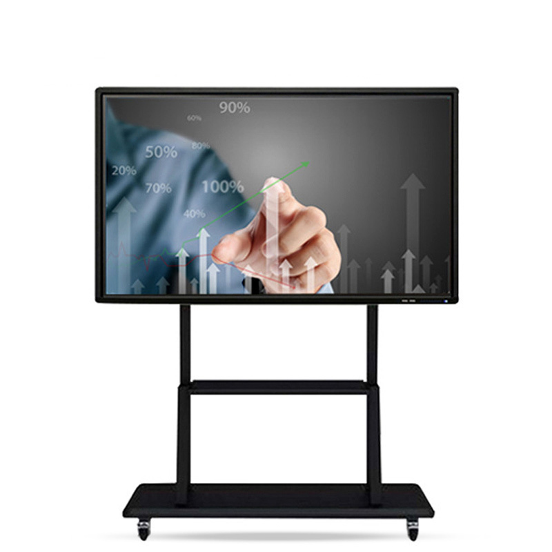 65/75/85/98 Inch OPS Slot Dual System School LCD Display PC Touch Screen Panel Smart Board Interactive Whiteboard For School  Of