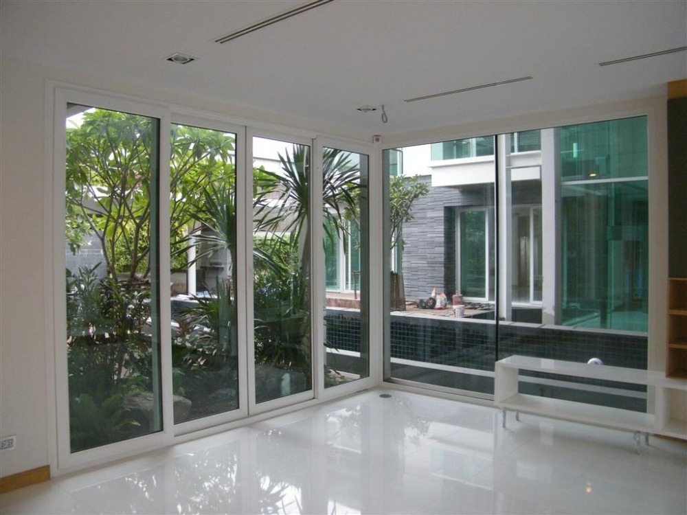 China manufacture high quality lowes glazed bathrooms PVC large glass sliding door