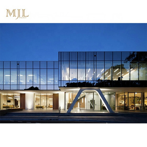 Design Glass Curtain Walls Customized Size Metal Stainless Steel Curtain Walls For Apartment