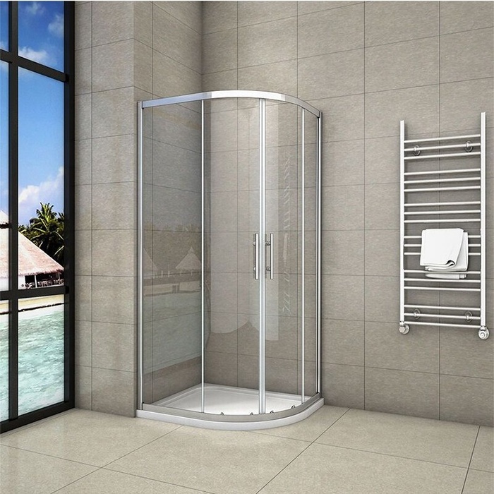 Factory Simple Design Shower Cabin Bathroom Frameless tempered Glass Casement Door