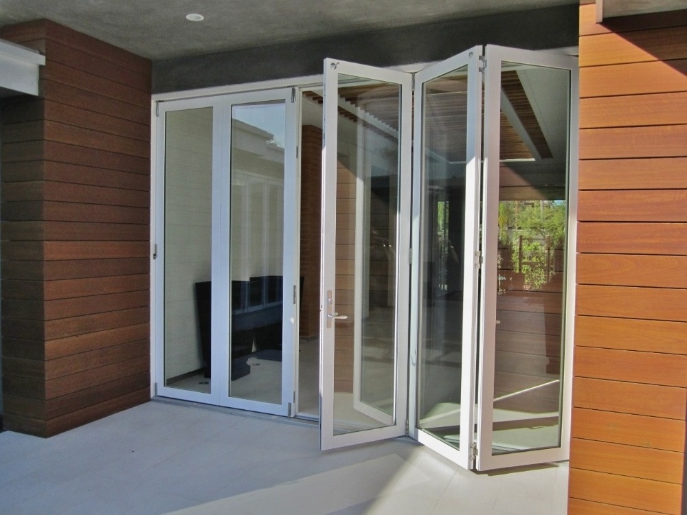 MJL wholesale room aluminium bi fold interior doors swing and slide folding door design