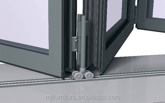 MJL wholesale room aluminium bi fold interior doors swing and slide folding door design