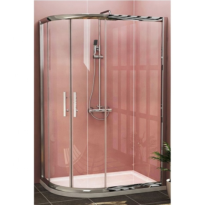 Factory Simple Design Shower Cabin Bathroom Frameless tempered Glass Casement Door