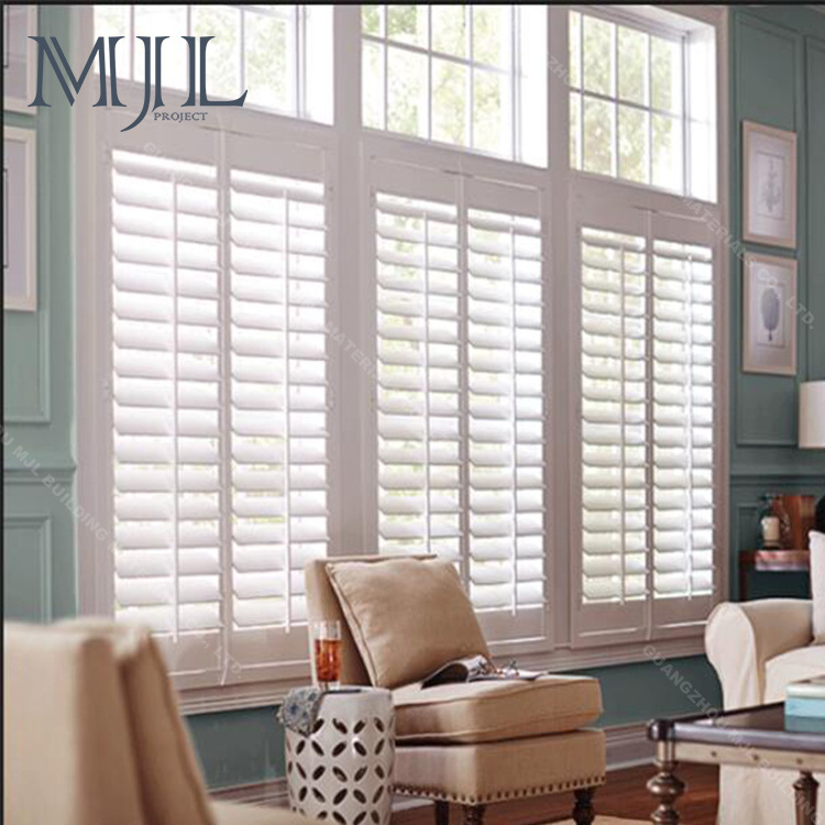 Modern style waterproof home interior aluminum glass shutters window blind louver