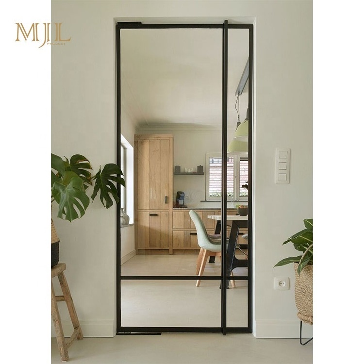 Luxury modern french doors exterior soundproof swing room door double glass casement system