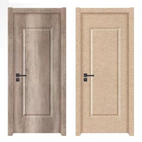 china solid teak wood doors Best Price Customized Residential Interior Sound Proof Solid Wood Door Casement Swing Pull and Push