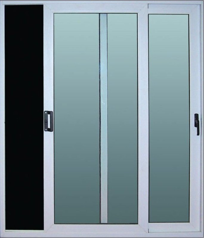 China manufacture high quality lowes glazed bathrooms PVC large glass sliding door