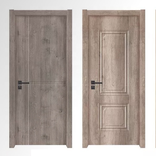 china solid teak wood doors Best Price Customized Residential Interior Sound Proof Solid Wood Door Casement Swing Pull and Push