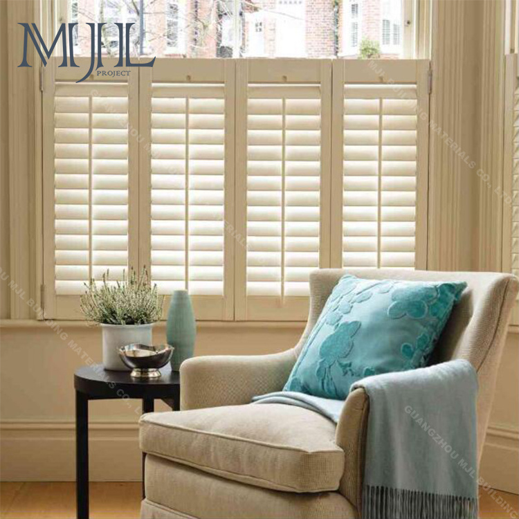 Modern style waterproof home interior aluminum glass shutters window blind louver