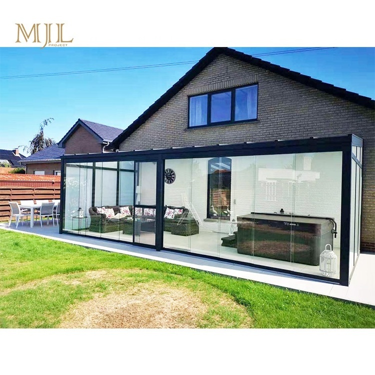 Garden sun room free standing aluminium glass houses sunrooms for solarium