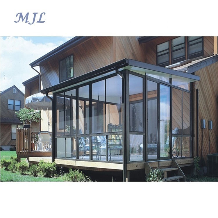 Winter garden insulated conservatory four season solarium glass panels roof sunroom kit