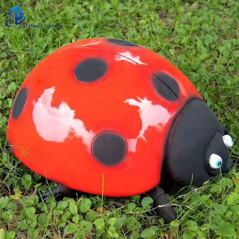 5D ladybug garden light low voltage landscape lighting led lawn lamp theme park ground lights for decoration