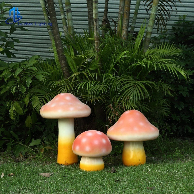 Led 3D mushroom  garden decorative lamp waterproof theme park lights outdoor landscape lighting parts