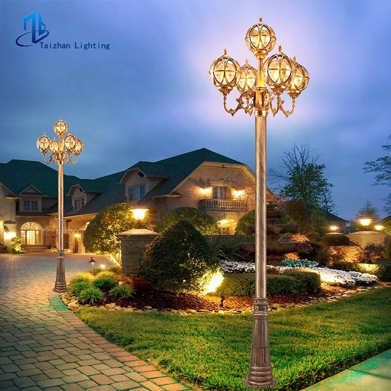 Modern led garden lamp Outdoor street light high mast pole decorative shopping mall lights highway lighting post