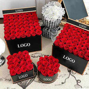 Mothers Day Gift Wholesale Everlasting Rose Real Eternal Immortal Decorative Flower Stabilized Forever Preserved Roses in Box