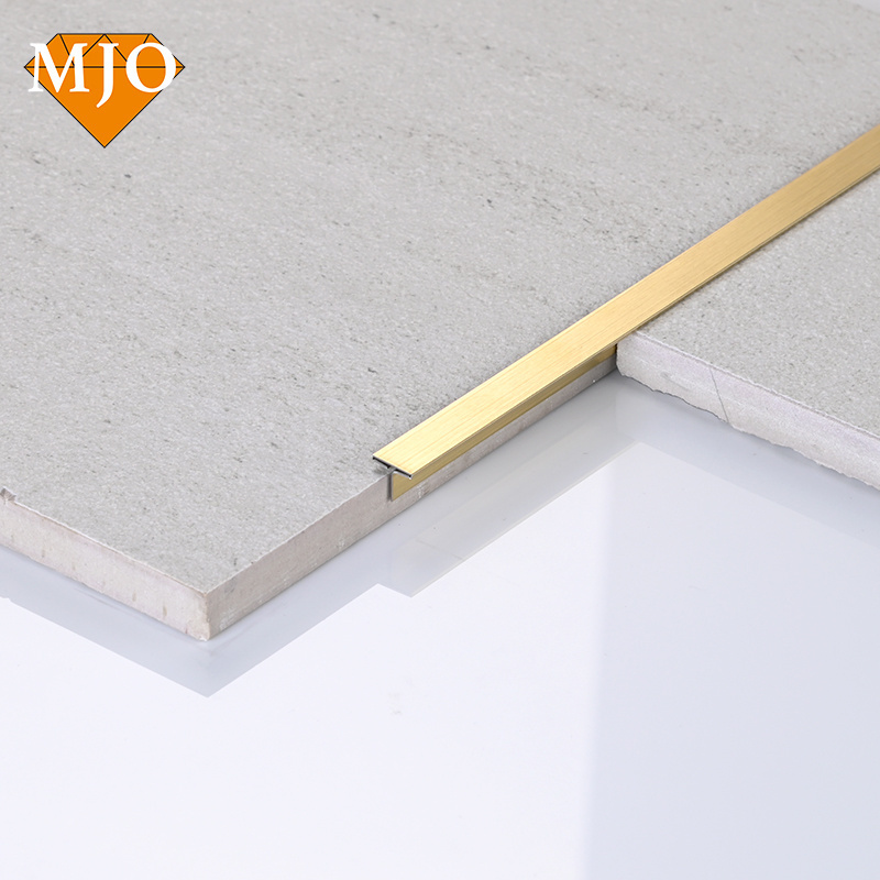 Foshan MJO OEM Customized Tile Trim Stainless Steel Flooring Trim T Profiles Modern Style Stainless Steel Tile Trim Free Sample